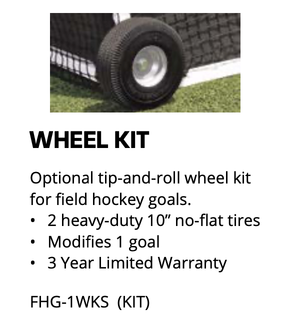 (#FHG‐1WKS) Field Hockey Goal ‐ Wheel Kit (Set of 2)