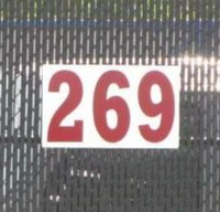 Metal Signs - Horizontal Outfield Distance Sign