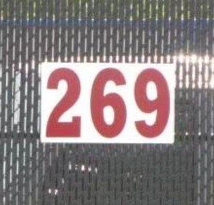 Metal Signs - Horizontal Outfield Distance Sign