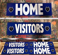 Metal Signs - Dugout Header Home & Visitor Signs