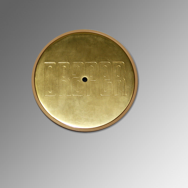 5" Brass Plated Floor Cover Plate Assembly - Sport Biz