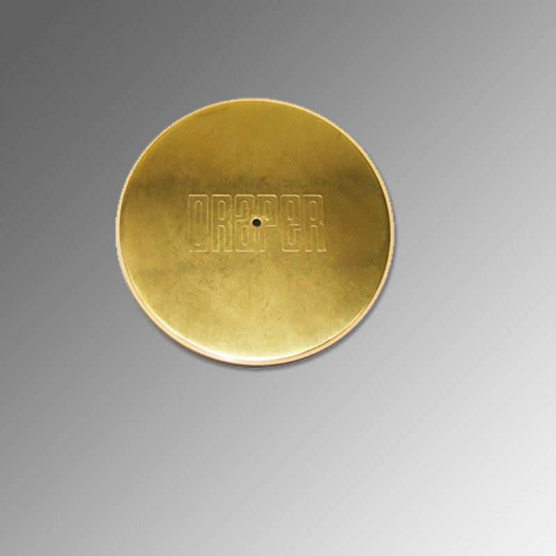 8" Brass Plated Floor Cover Plate Assembly - Sport Biz