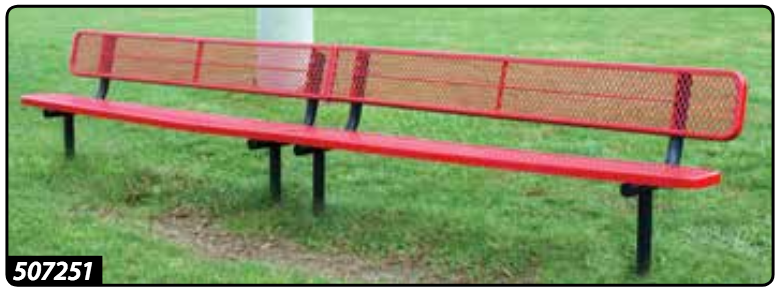 Permanent Park Benches - Sport Biz