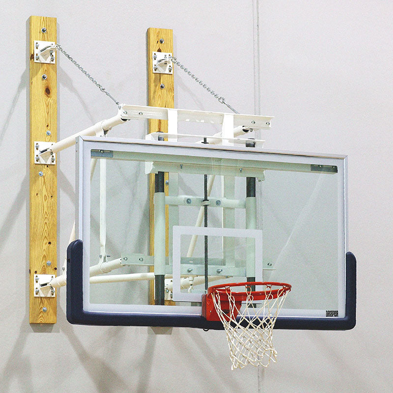 Wall-Mounted Side-Folding Basketball Backstop (DGW)