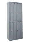 Uniform Exchange Locker - 1-Wide - Dark Grey - Assembled (8-Person or 9-Person)