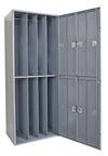Uniform Exchange Locker - 1-Wide - Dark Grey - Assembled (8-Person or 9-Person)
