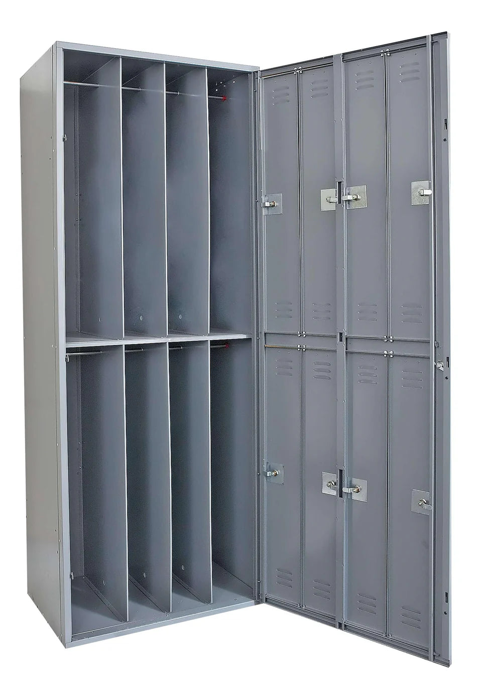 Uniform Exchange Locker - 1-Wide - Dark Grey - Assembled (8-Person or 9-Person)