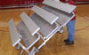 (#TR-0315STD) - 3 row x 15 ft - tip-n-roll bleacher - (net seating capacity of 30)