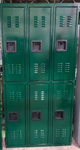 Men's Locker Room - Double Tier - Model B Vertical Locker - Phenolic - New Age Oak Color - 72"H x 12"W x 18"D