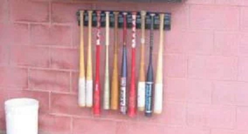 Hanging Bat Rack (10-bat or 15-bat rack for Baseball or Softball ...