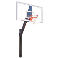 Legend - Supreme - Direct Bury Basketball System with 42" x72" acrylic backboard