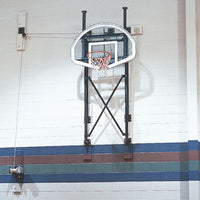 Up-Folding Wall-Mounted Basketball Backstop (DUW)