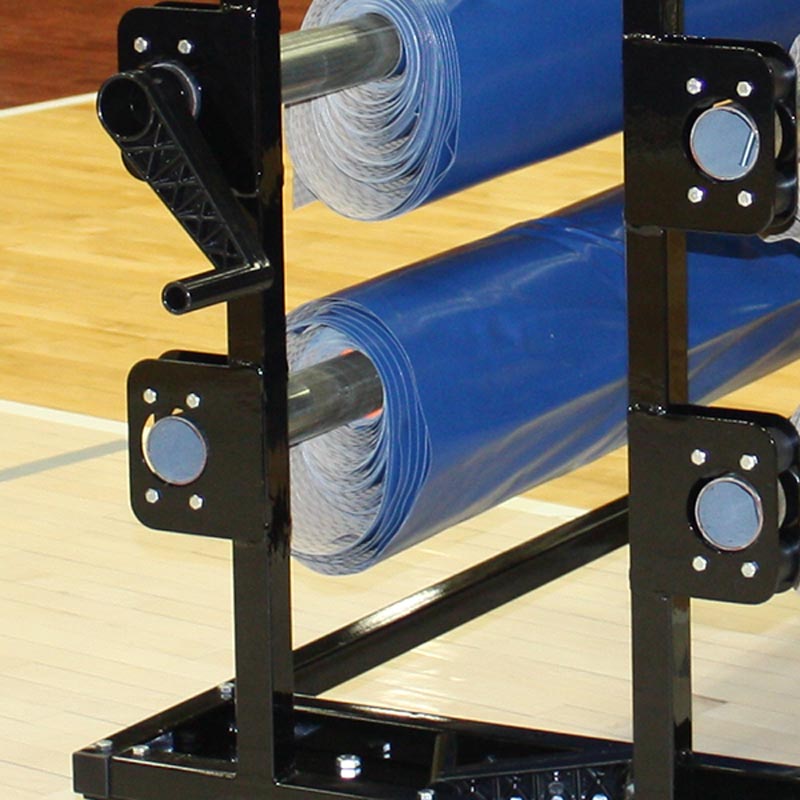 Gym floor discount cover storage racks